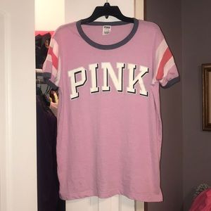 PINK ringer tee